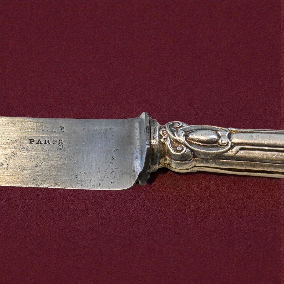 Servizio di Posate In Argento a Titolo 950 - Francia 1838-photo-3
